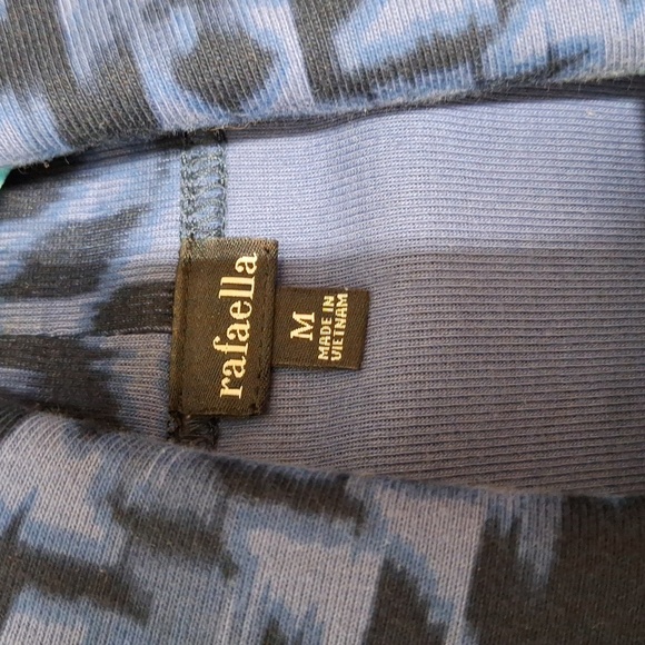 RAFAELLA BLUE AZTEC OPEN FRONT CARDIGAN SIZE MEDIUM - Picture 3 of 4